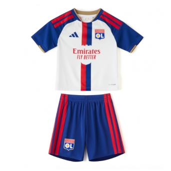 Billige Fotballdrakt Olympique Lyonnais Replika Hjemmedraktsett Barn 2026-27 Kortermet (med bukser)
